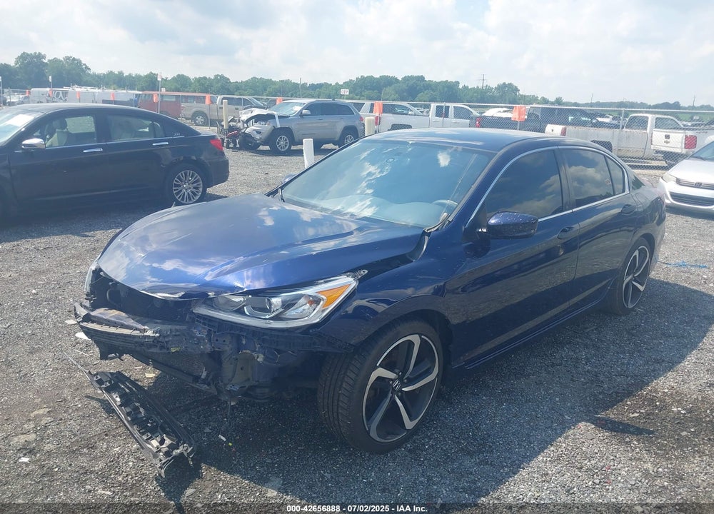 2016 HONDA ACCORD SPORT VIN: 1HGCR2F55GA186254