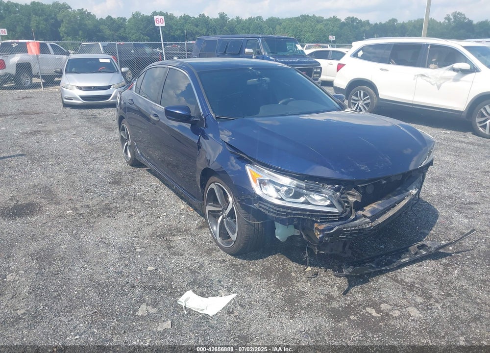 2016 HONDA ACCORD SPORT VIN: 1HGCR2F55GA186254