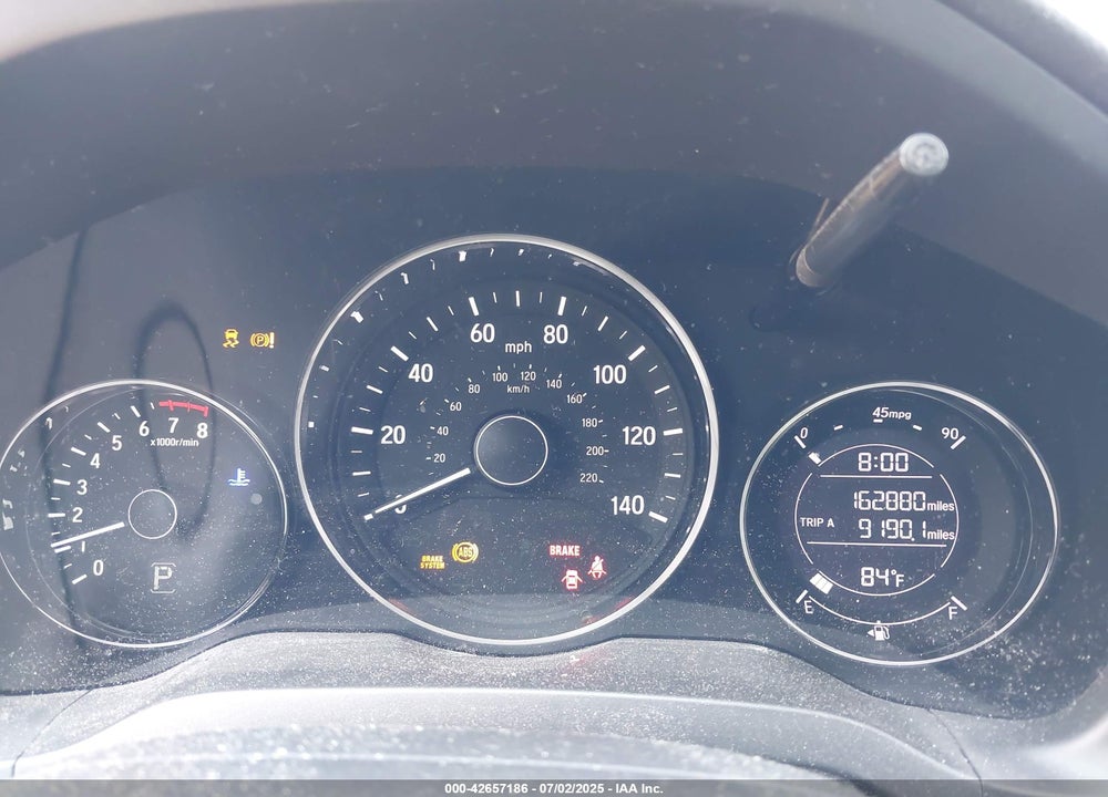 2016 HONDA HR-V VIN: 3CZRU6H58GM742467