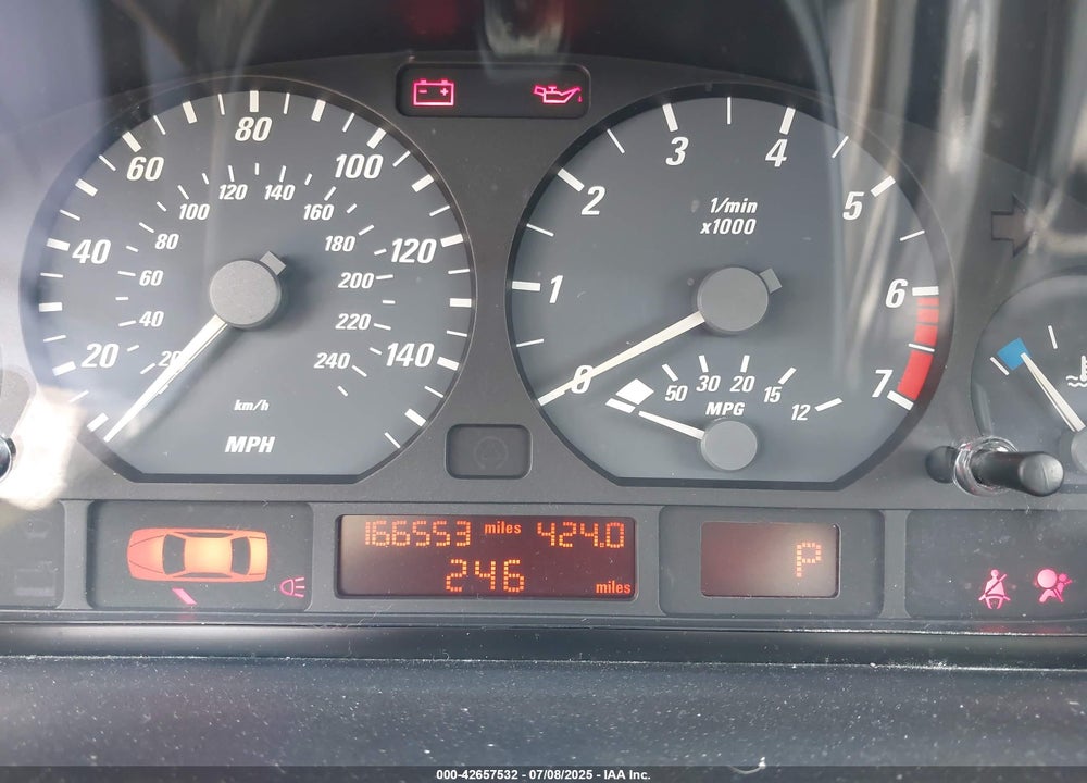 2002 BMW 325CI VIN: WBABN33402PG56171