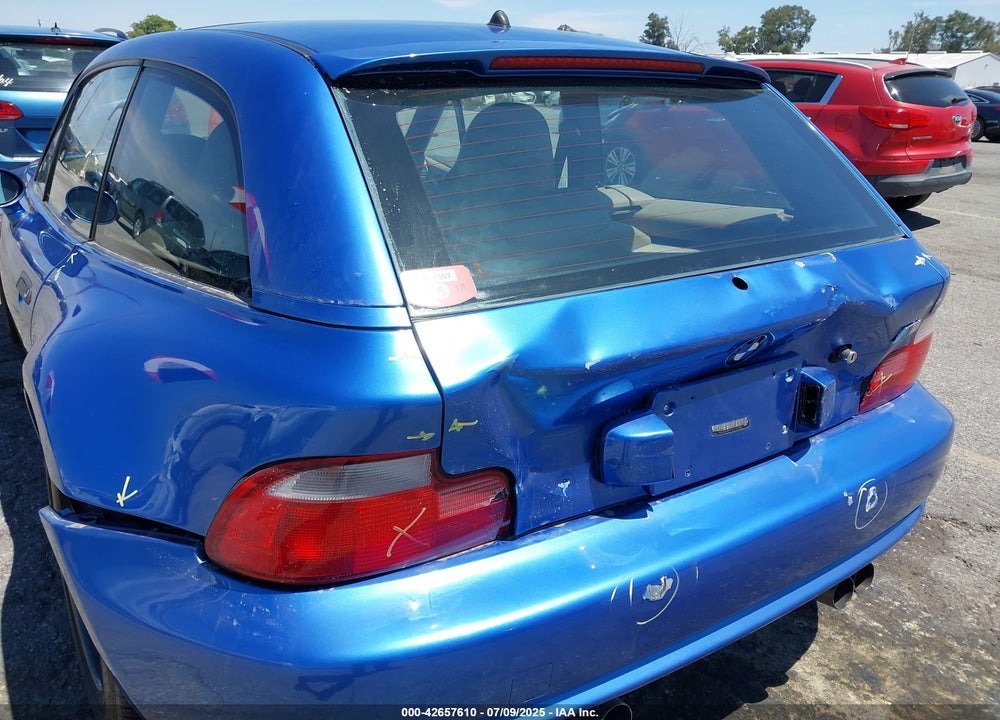 2000 BMW M VIN: WBSCM9349YLC62206