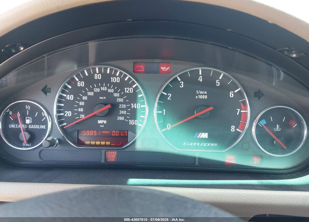 2000 BMW M VIN: WBSCM9349YLC62206
