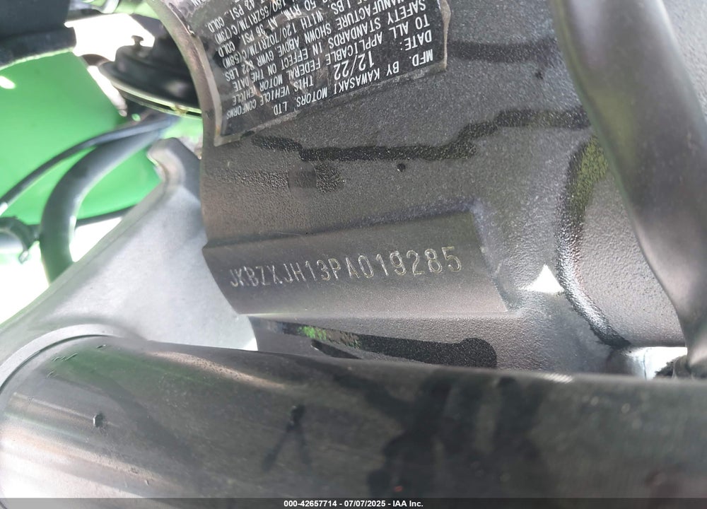 2023 KAWASAKI ZX636 K VIN: JKBZXJH13PA019285