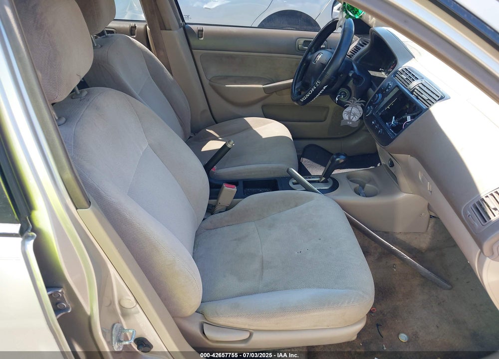 2001 HONDA CIVIC LX VIN: 1HGES16571L028730