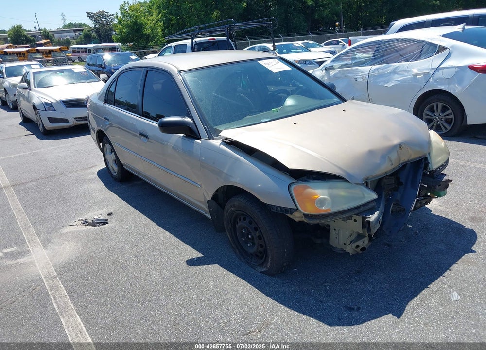 2001 HONDA CIVIC LX VIN: 1HGES16571L028730