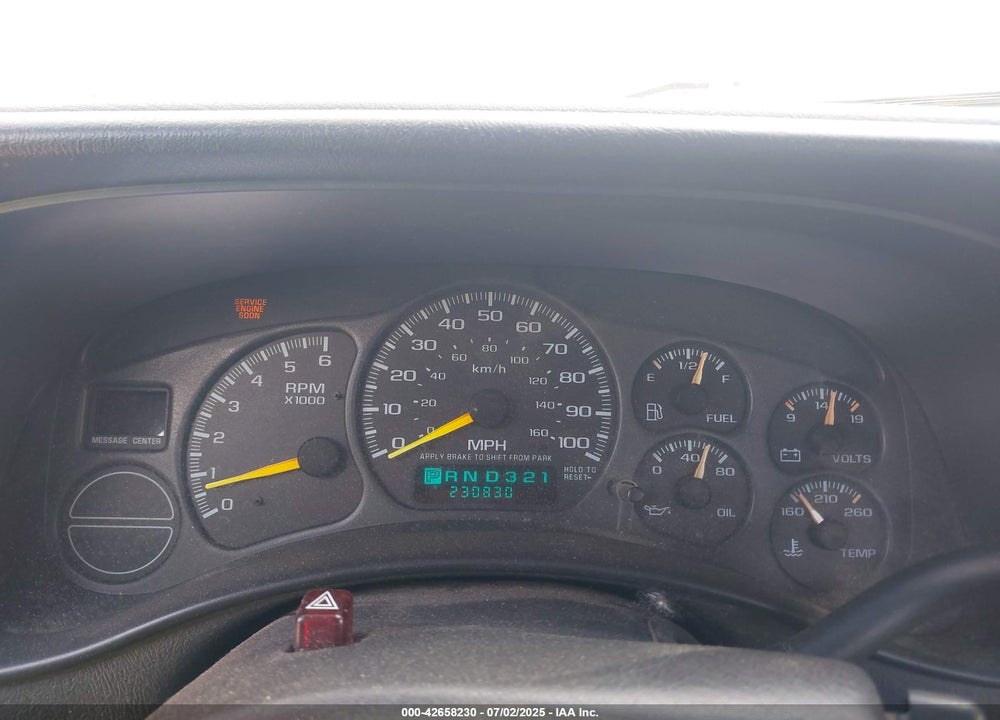 1999 CHEVROLET SILVERADO 1500 VIN: 1GCEC14W5XZ135708