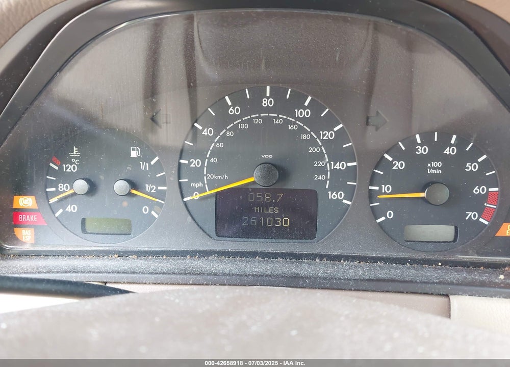 2001 MERCEDES-BENZ E 320 VIN: WDBJF65J81B231675
