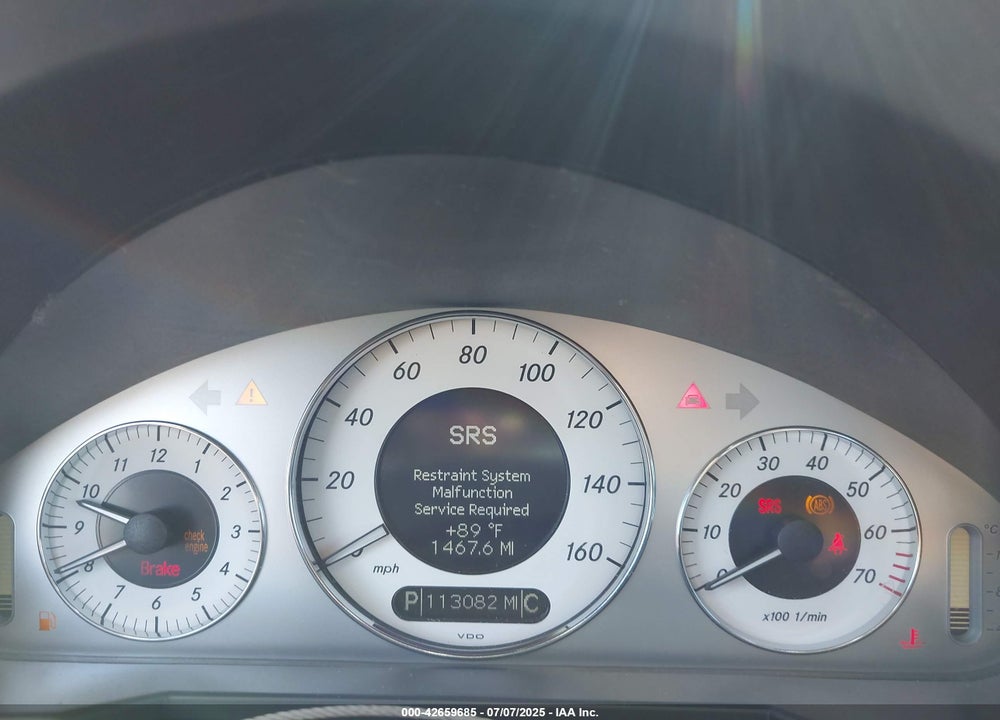2009 MERCEDES-BENZ E-CLASS VIN: WDBUF56X89B382392