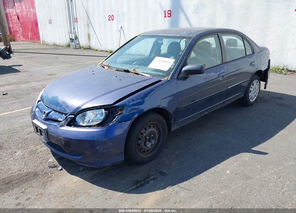 2004 HONDA CIVIC LX VIN: 2HGES16584H635141