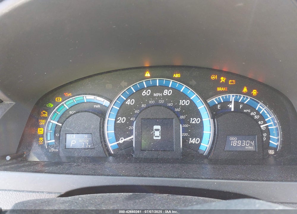 2013 TOYOTA CAMRY HYBRID VIN: 4T1BD1FK4DU069294