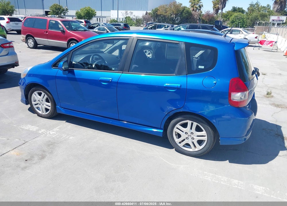 2007 HONDA FIT SPORT VIN: JHMGD38627S010717