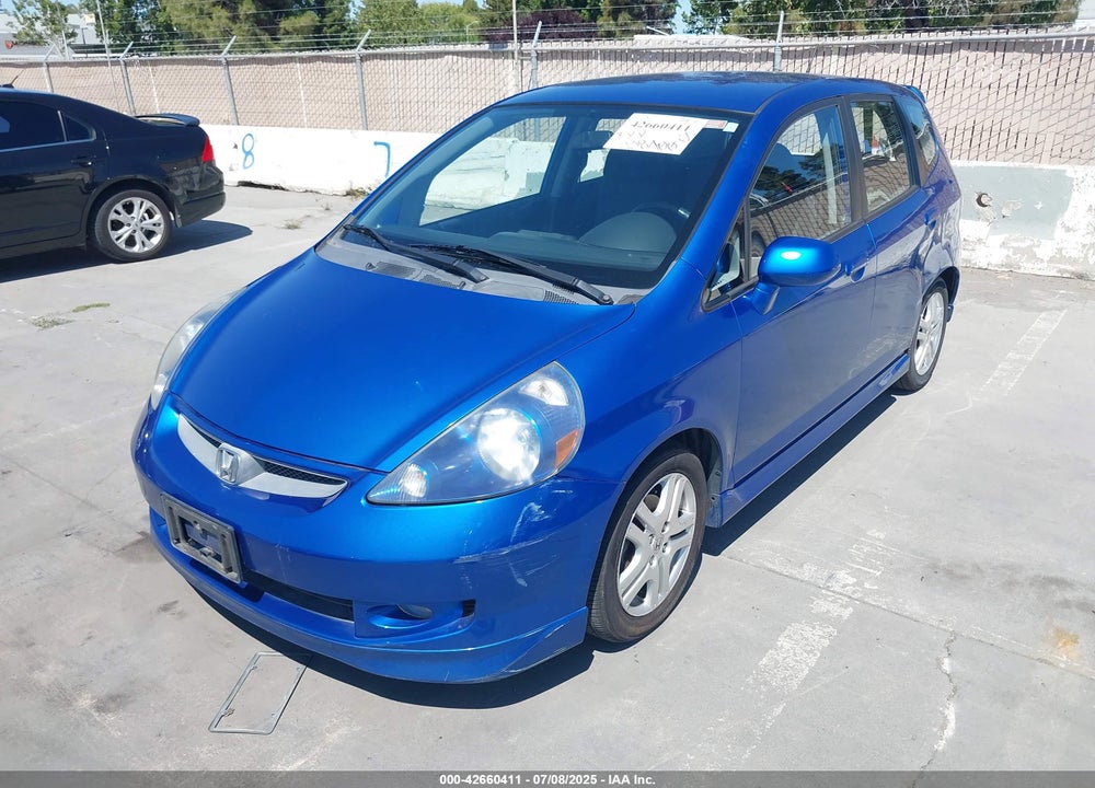 2007 HONDA FIT SPORT VIN: JHMGD38627S010717