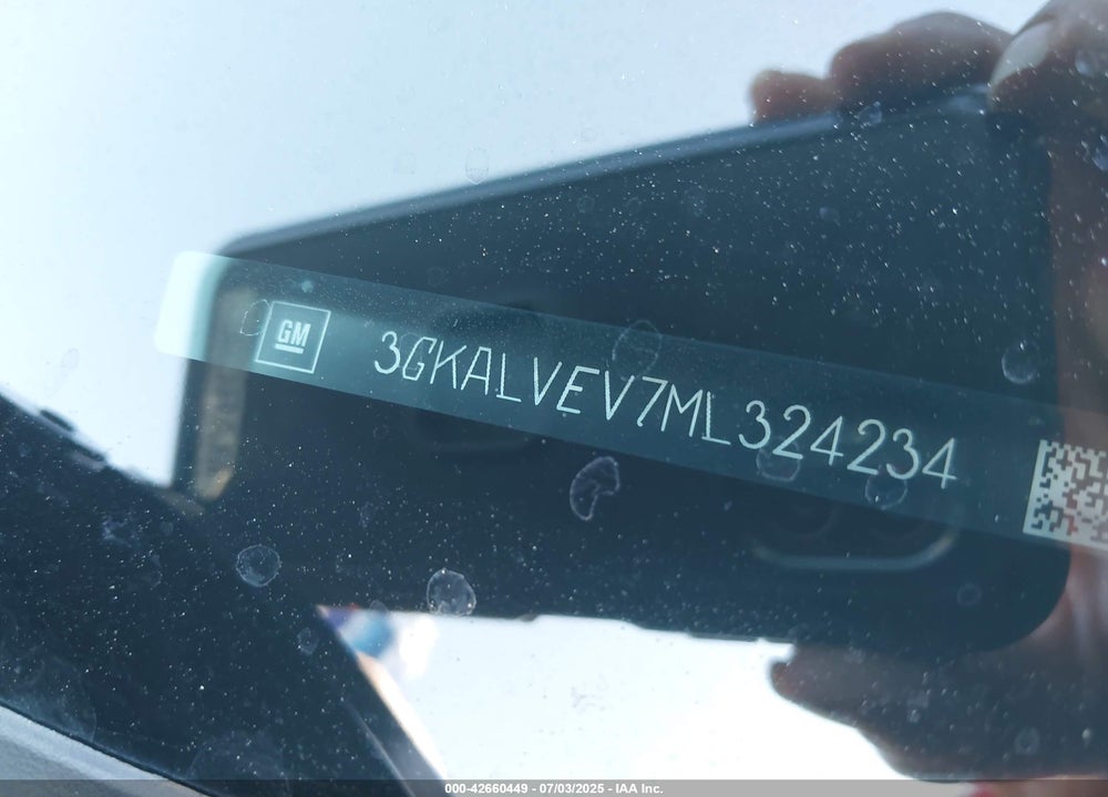 2021 GMC TERRAIN VIN: 3GKALVEV7ML324234
