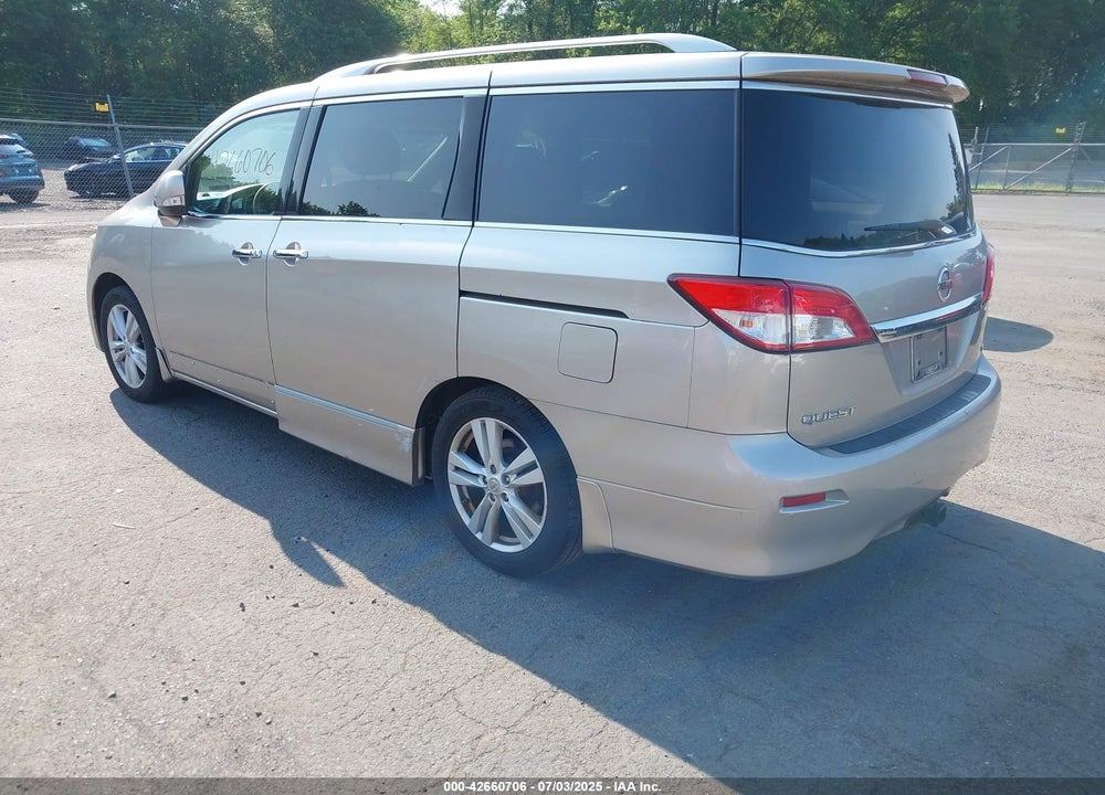 2011 NISSAN QUEST SL VIN: JN8AE2KP1B9008378