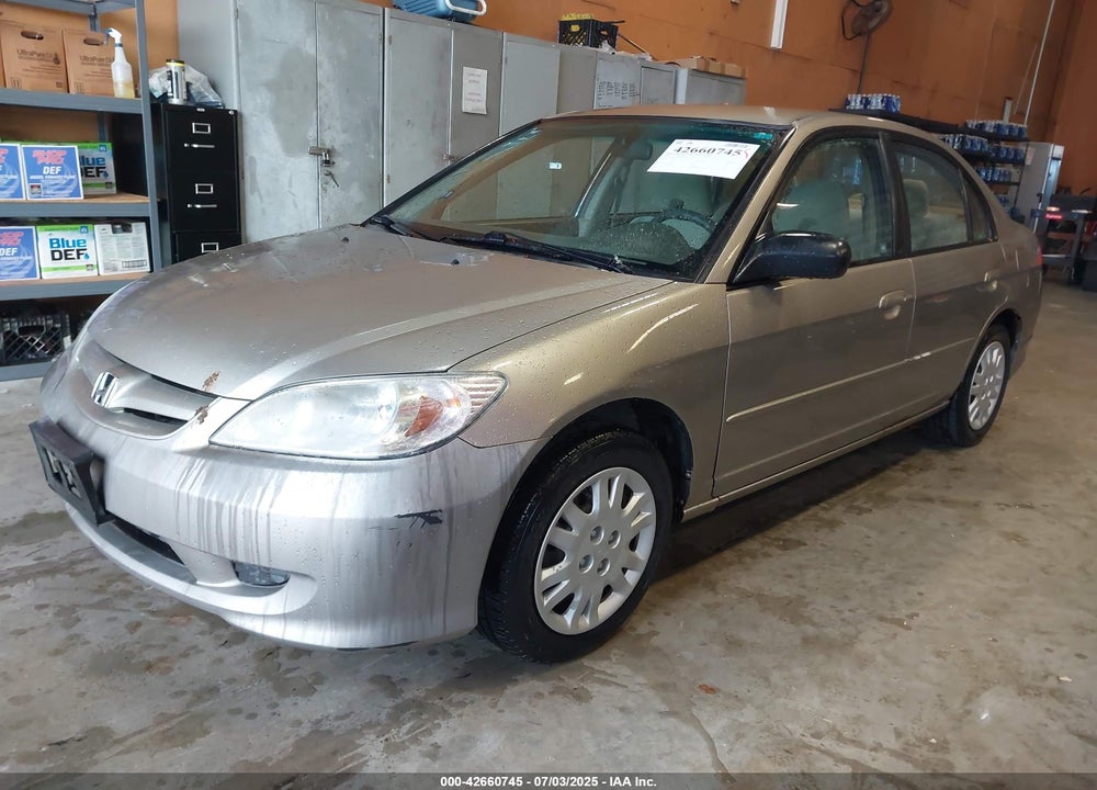 2005 HONDA CIVIC LX VIN: 1HGES16585L030489