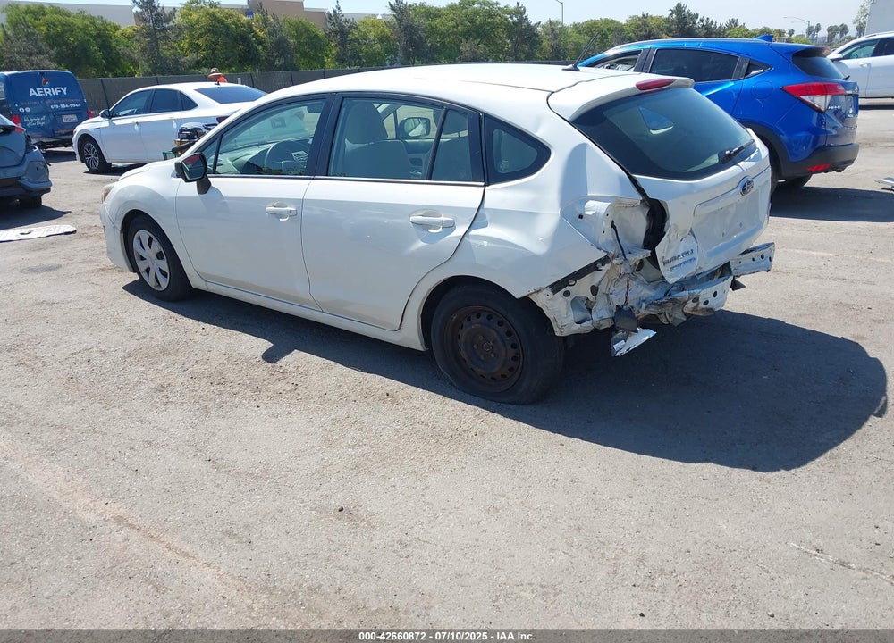 2015 SUBARU IMPREZA VIN: JF1GPAA64F8296272