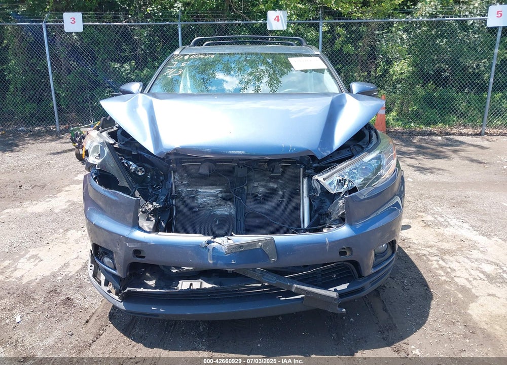 2016 TOYOTA HIGHLANDER VIN: 5TDJKRFH0GS501347