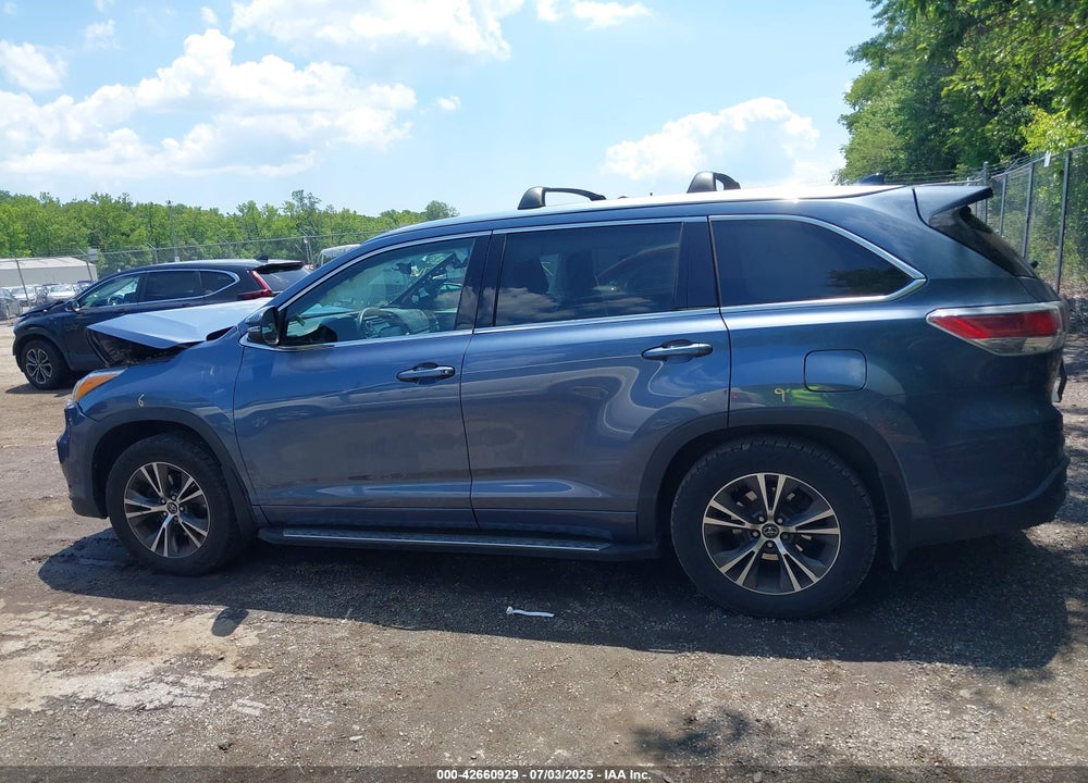2016 TOYOTA HIGHLANDER VIN: 5TDJKRFH0GS501347