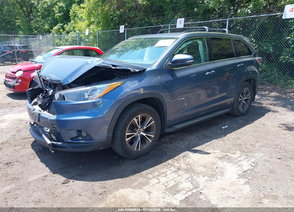 2016 TOYOTA HIGHLANDER VIN: 5TDJKRFH0GS501347