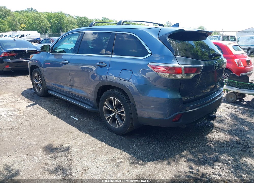 2016 TOYOTA HIGHLANDER VIN: 5TDJKRFH0GS501347