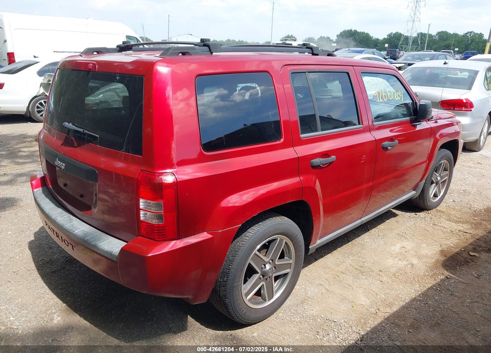 2009 JEEP PATRIOT VIN: 1J8FT28B39D126581
