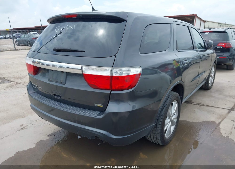 2011 DODGE DURANGO VIN: 1D4RE2GG9BC707433