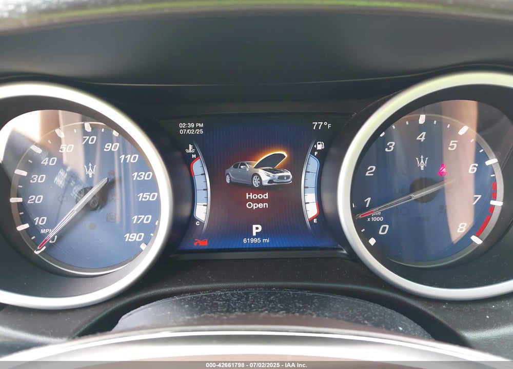 2015 MASERATI GHIBLI VIN: ZAM57XSAXF1141477