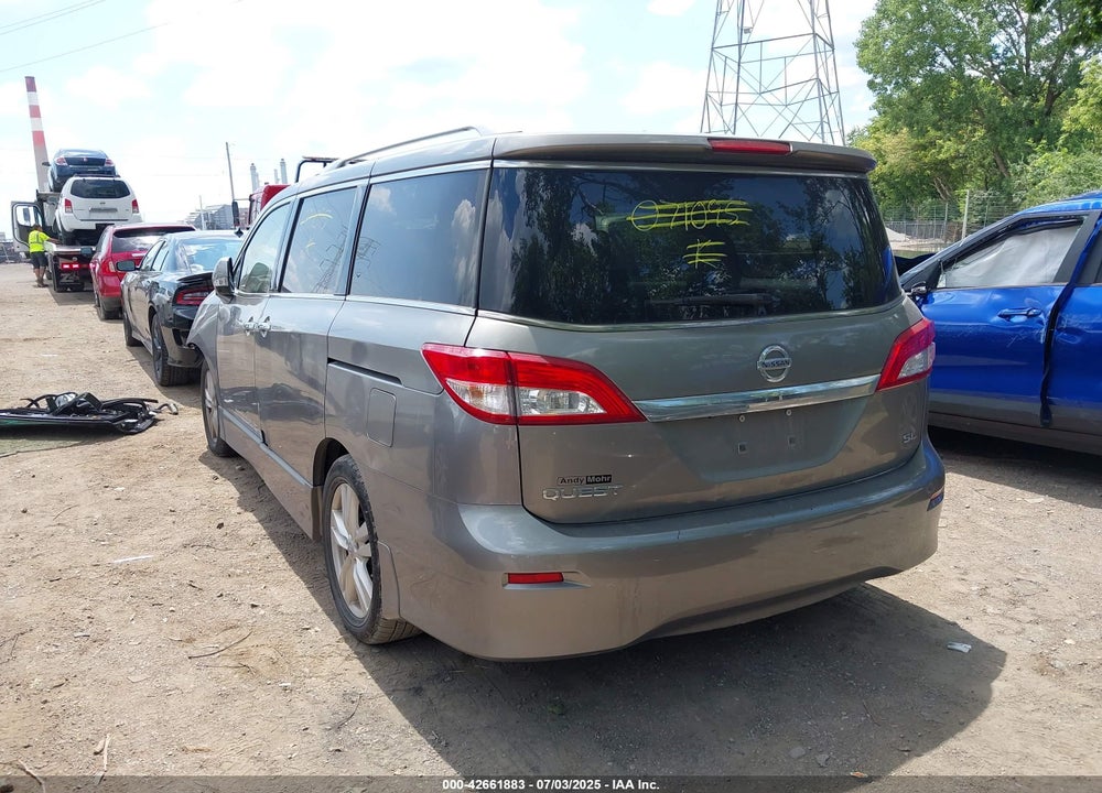 2013 NISSAN QUEST SL VIN: JN8AE2KP3D9071095