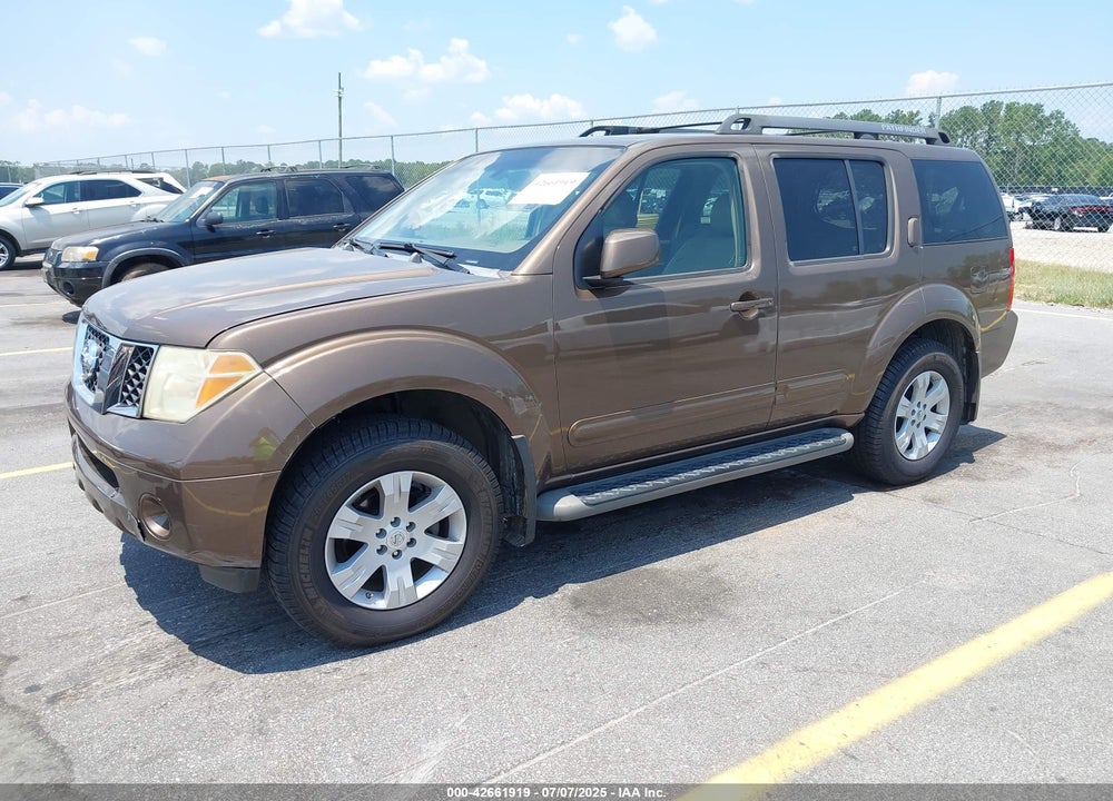 2005 NISSAN PATHFINDER LE VIN: 5N1AR18W95C701551