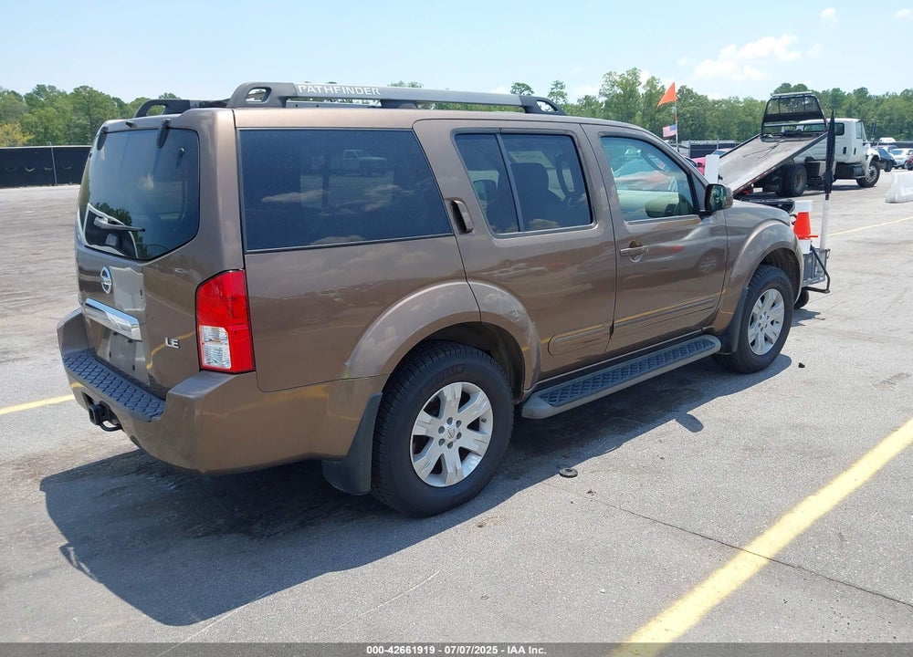 2005 NISSAN PATHFINDER LE VIN: 5N1AR18W95C701551