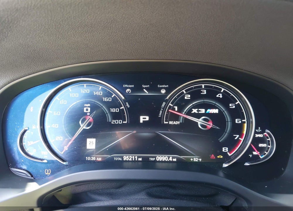 2020 BMW X3 M COMPETITION VIN: 5YMTS0C09L9B88000