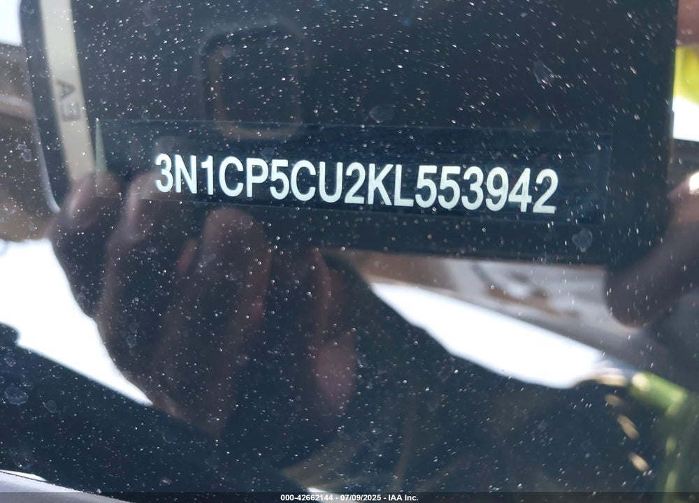 2019 NISSAN KICKS VIN: 3N1CP5CU2KL553942