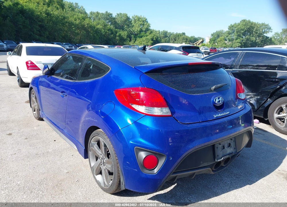 2014 HYUNDAI VELOSTER TURBO W/BLACK VIN: KMHTC6AE0EU197541
