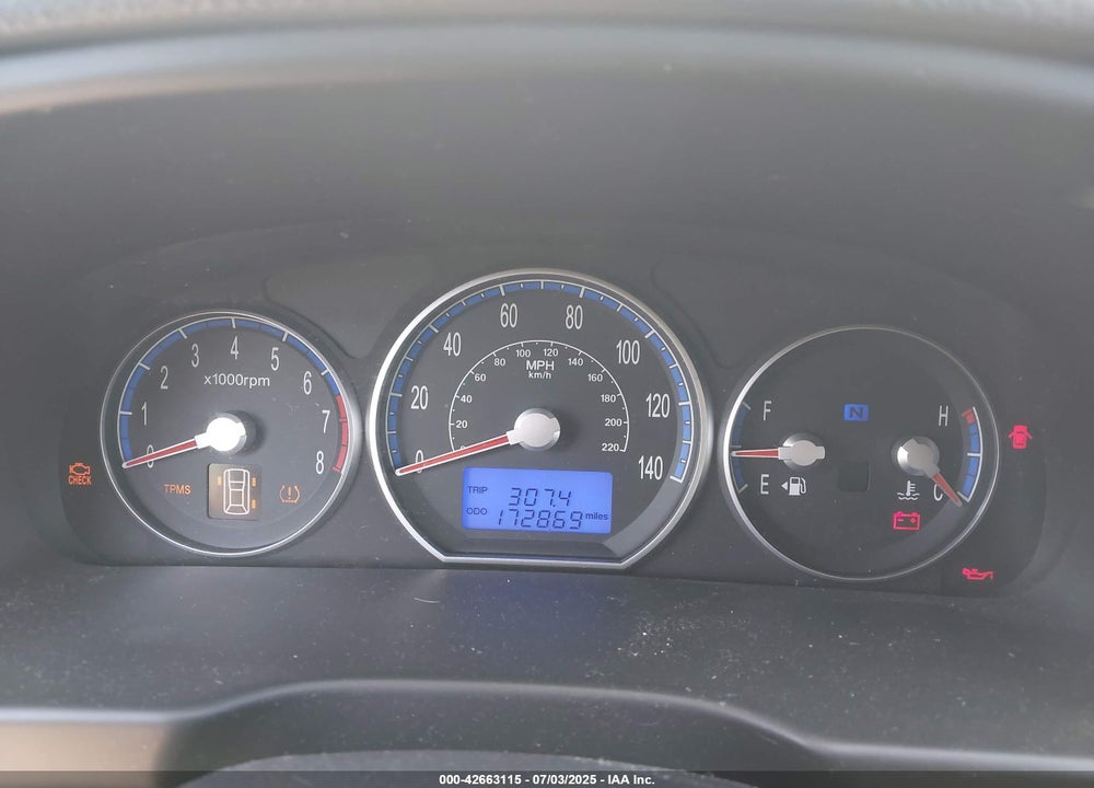 2008 HYUNDAI SANTA FE GLS VIN: 5NMSG73D38H206694