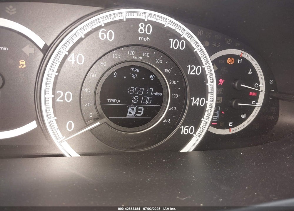 2013 HONDA ACCORD VIN: 1HGCR2F70DA167124