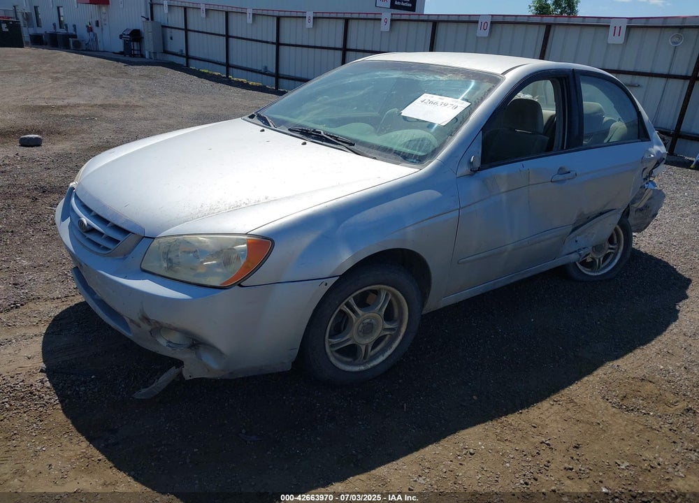 2006 KIA SPECTRA VIN: KNAFE122865260879