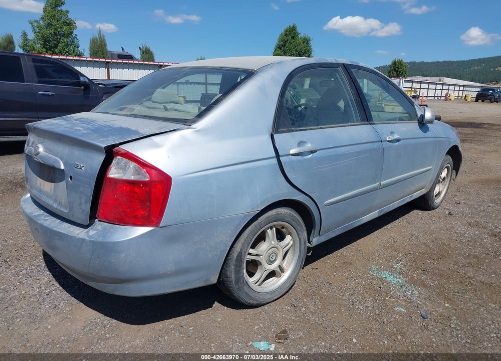 2006 KIA SPECTRA VIN: KNAFE122865260879