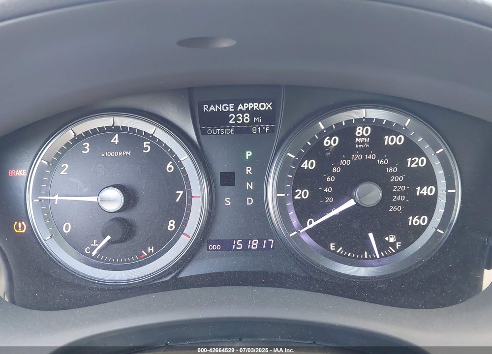 2012 LEXUS ES 350 VIN: JTHBK1EG7C2498784