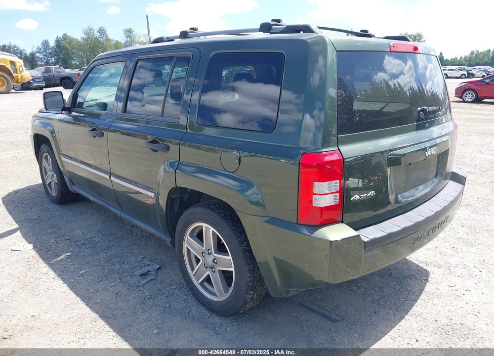 2008 JEEP PATRIOT LIMITED VIN: 1J8FF48W88D620617