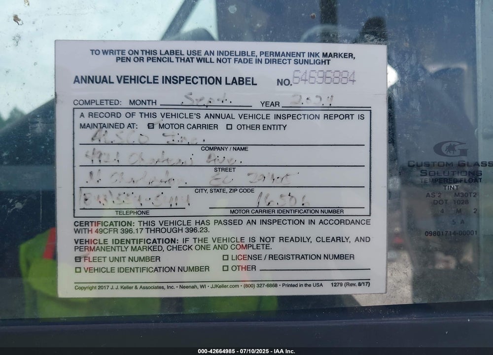 2016 FORD F-59 COMMERCIAL STRIPPED VIN: 1F65F5KY2G0A09719