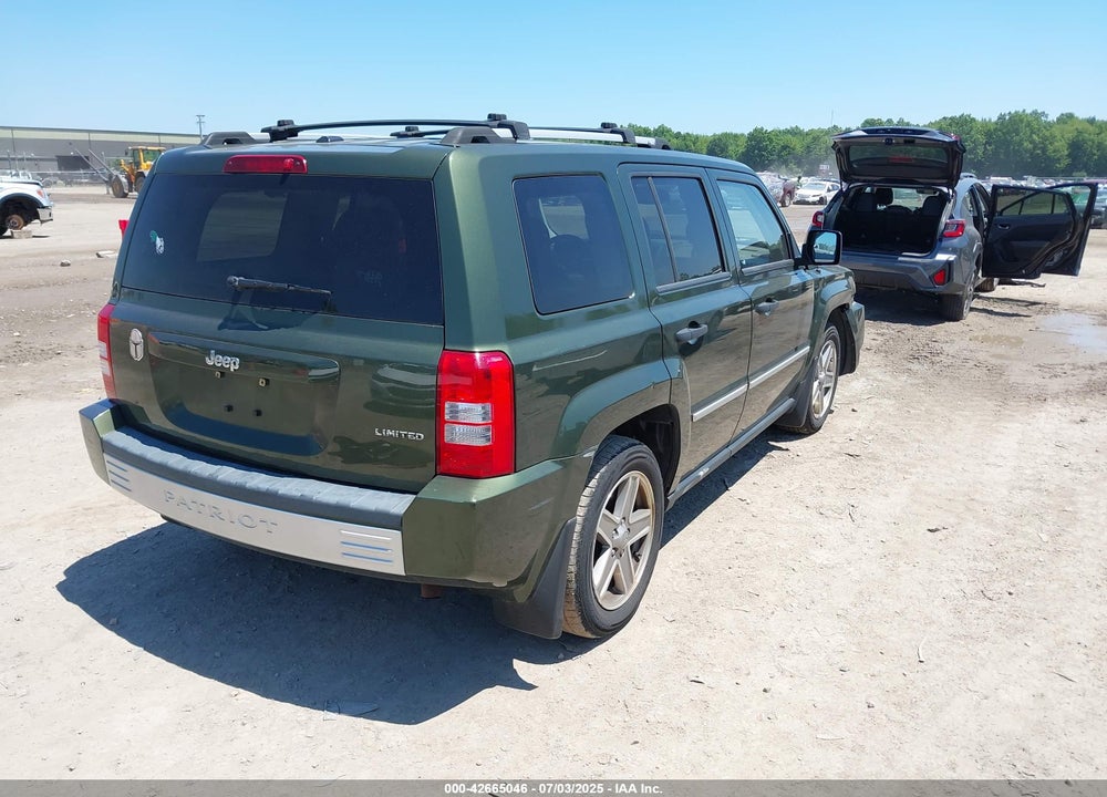 2008 JEEP PATRIOT LIMITED VIN: 1J8FT48W38D708743