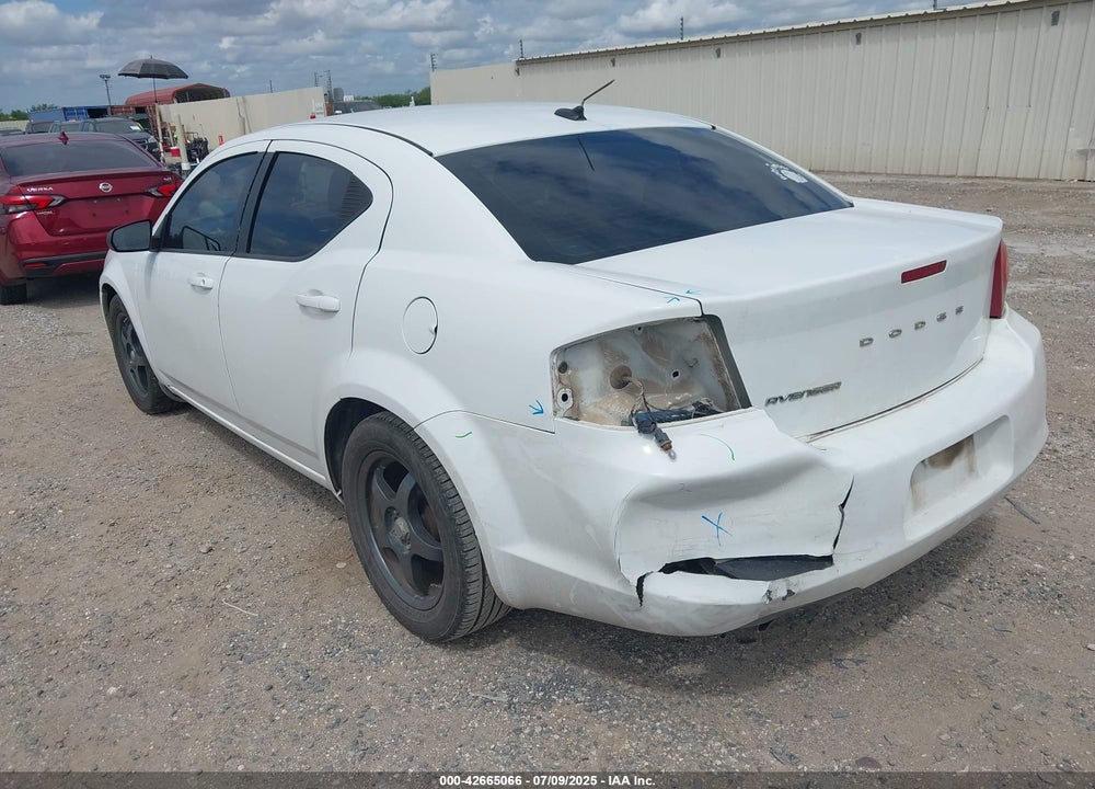 2013 DODGE AVENGER VIN: 1C3CDZAG3DN748403