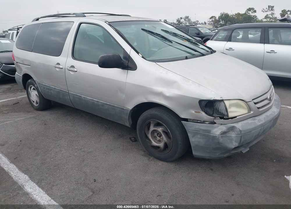 2001 TOYOTA SIENNA LE VIN: 4T3ZF13C61U382923