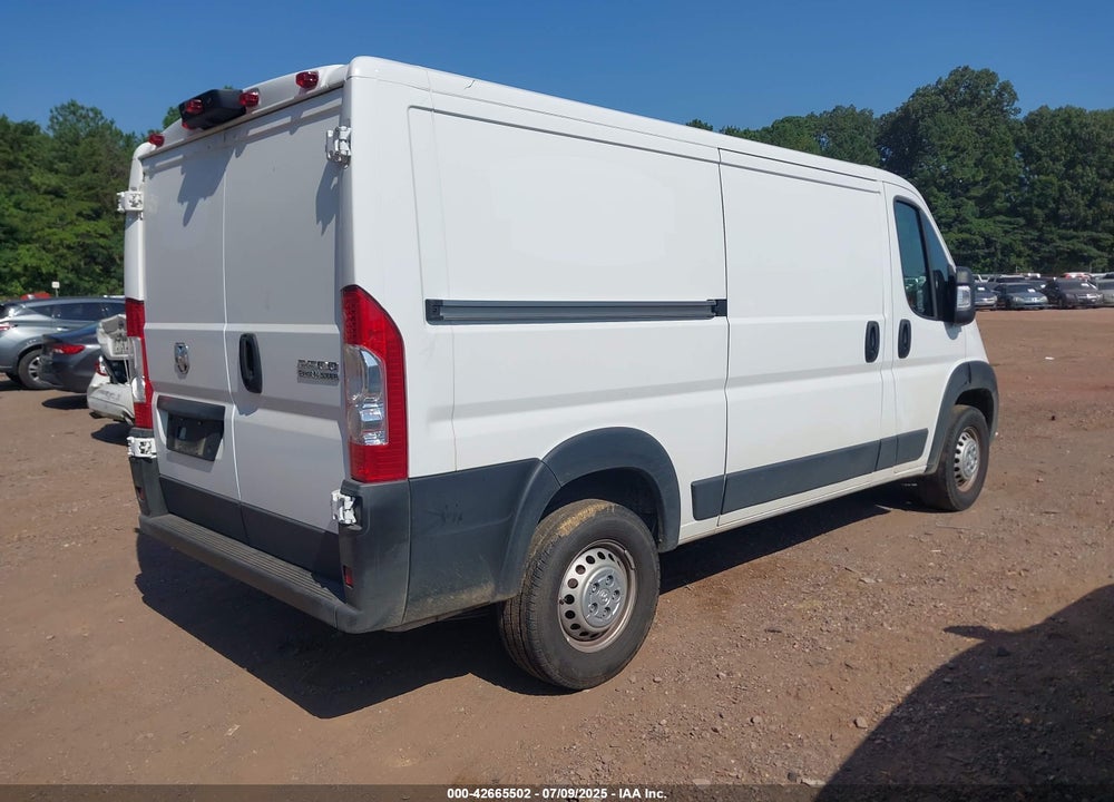 2025 RAM PROMASTER 2500 TRADESMAN LOW ROOF 136 WB W/PASS SEAT VIN: 3C6LRVVG4SE513355