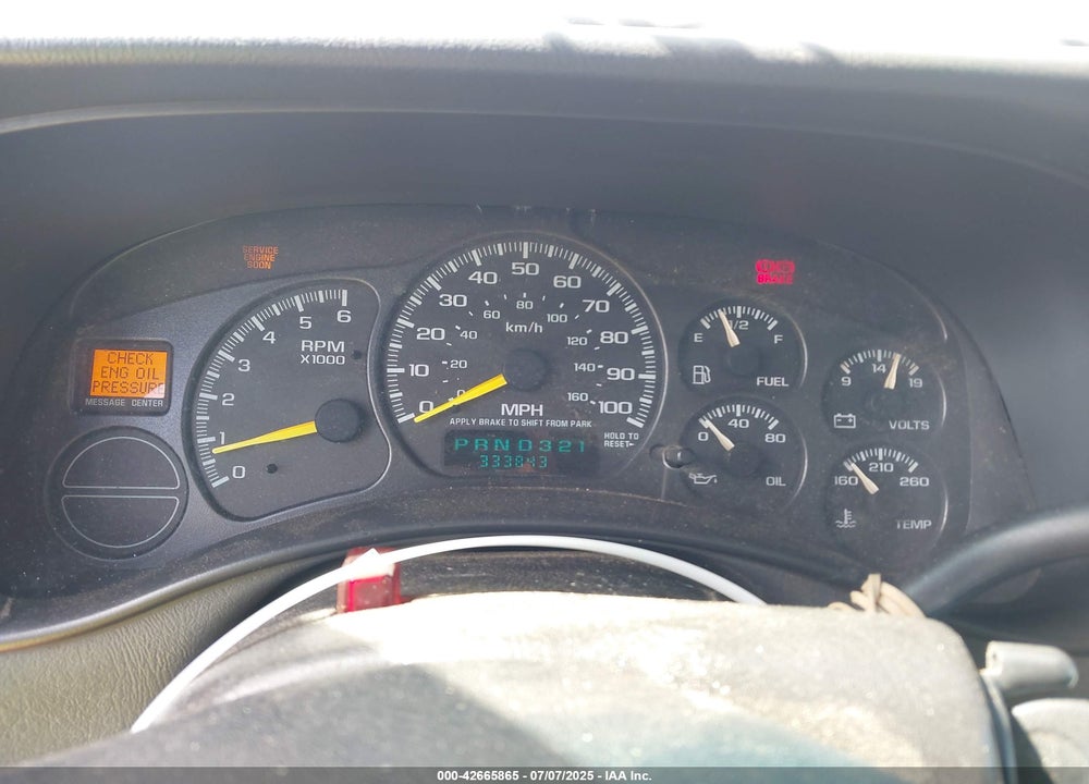 2000 CHEVROLET SILVERADO 1500 LT VIN: 2GCEK19T6Y1404925