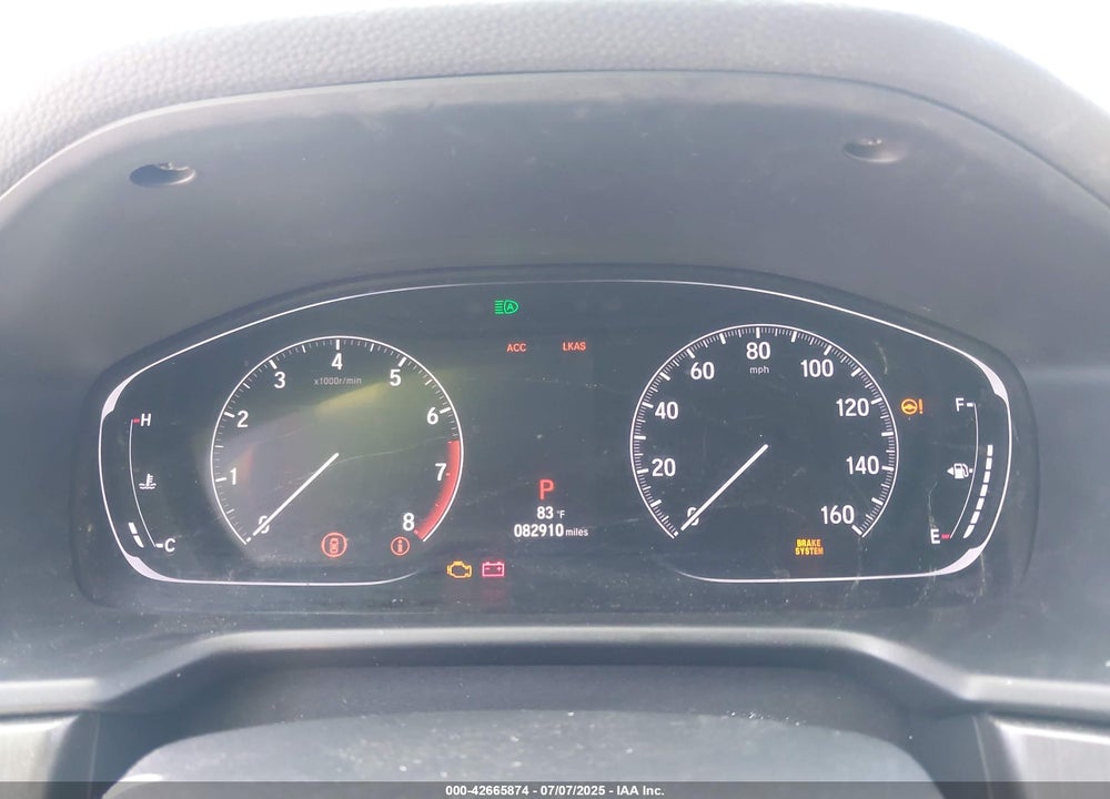 2019 HONDA ACCORD VIN: 1HGCV1F18KA009936
