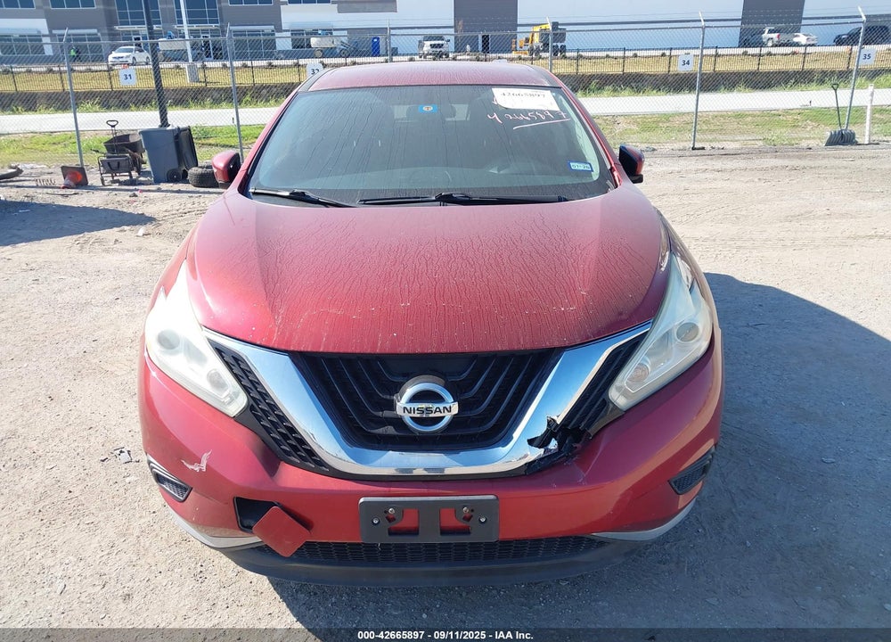 2016 NISSAN MURANO VIN: 5N1AZ2MH5GN111433