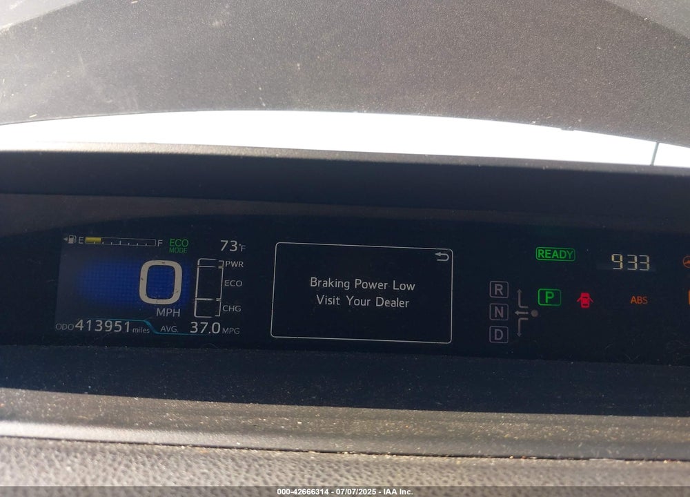 2016 TOYOTA PRIUS VIN: JTDKARFU5G3009595