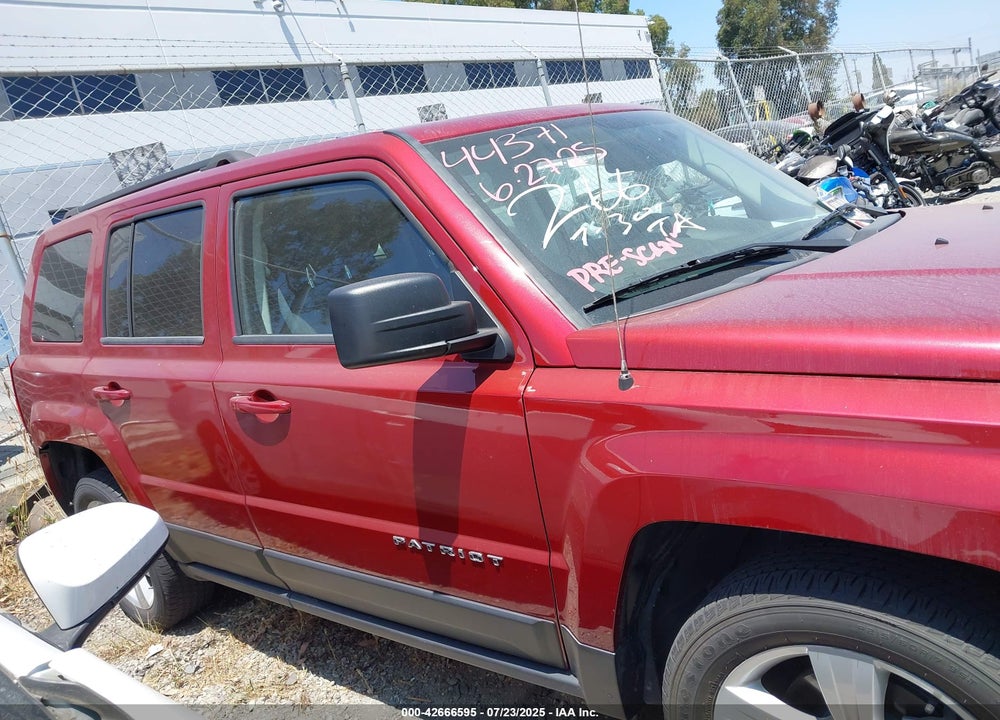 2017 JEEP PATRIOT VIN: 1C4NJPFB3HD102854