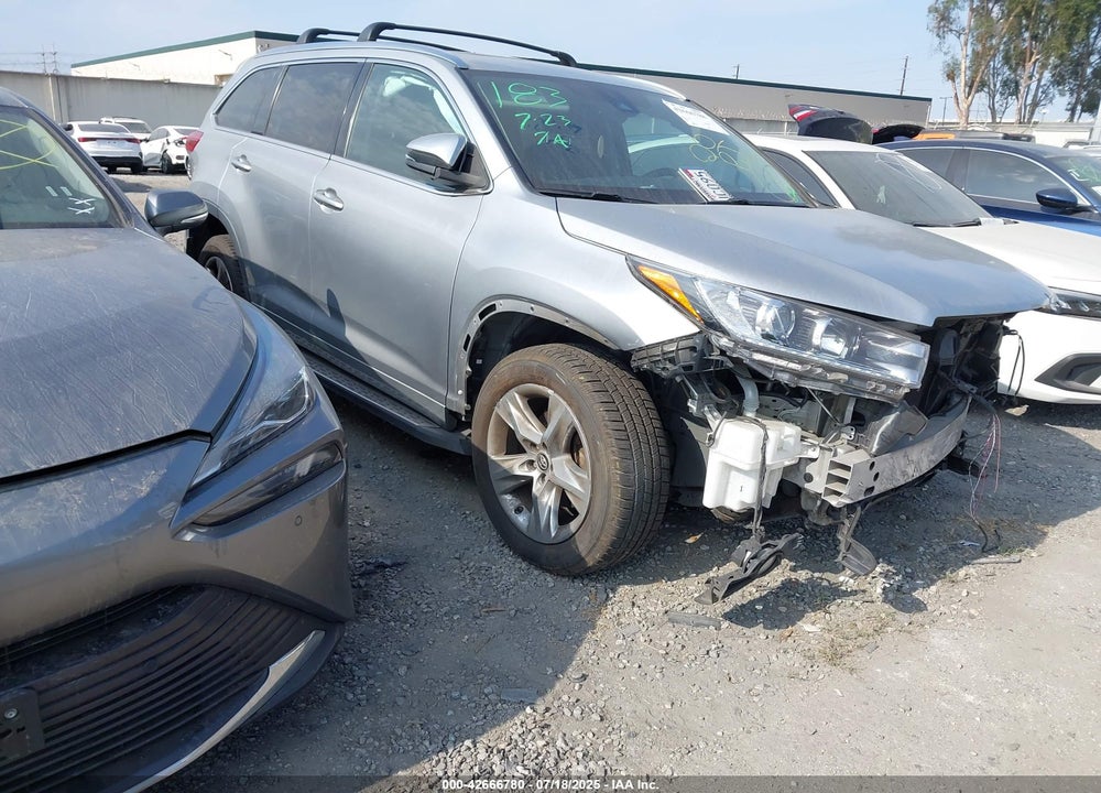2017 TOYOTA HIGHLANDER LIMITED VIN: 5TDYZRFH4HS210037